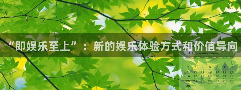 69066永盈：“即娱乐至上”：新的娱乐体验方式和价值导向