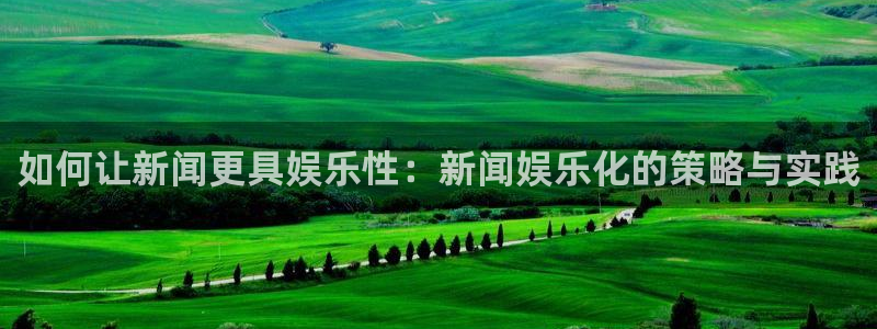 永盈兴业有限公司：如何让新闻更具娱乐性：新闻娱乐化的策略与实践